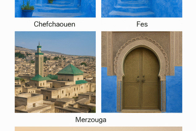 6 days From Marrakech to Chefchaouen via desert tour